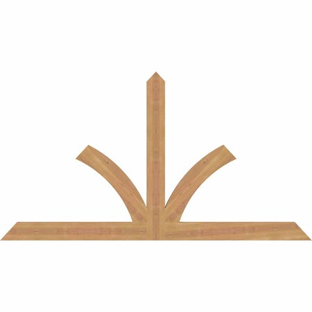 Ekena Millwork Richland Timber Gable Bracket, Western Red Cedar, 60"W x 32"H x 1 1/2"D x 3 1/2"F, 13/12 Pitch GBW060X32X0204RIC00SWR